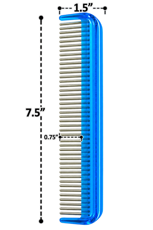 Professional Groomer's Comb 7"  ¾ Inch dual spacing -