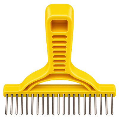 Extra Long Pet Grooming Shedding Rake -1¼ Inch