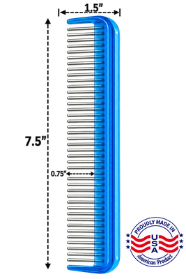 7.5" Pet Comb With Rotating Teeth