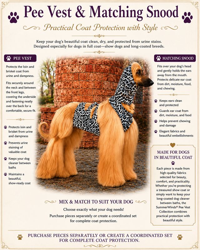 Pee Vest and Matching Snood &amp; Leggings  "ON SALE"
