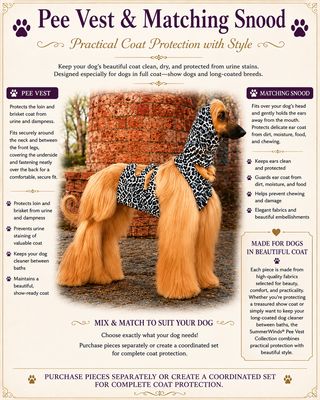 Pee Vest and Matching Snood &amp; Leggings  "ON SALE"
