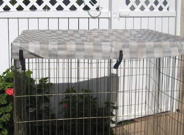 ​Exercise Pen Top Covers, in Texlylene Fabric