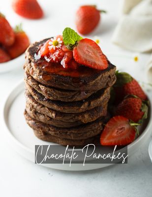 Gluten and Dairy Free Chocolate Pancakes