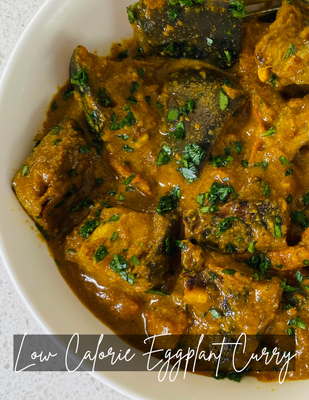 Low Calorie Eggplant &amp; Noodle Curry