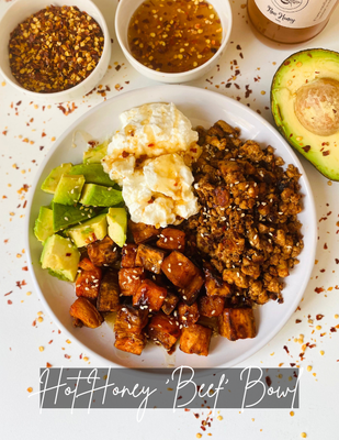 Viral Hot Honey Beef Bowl - Vegetarian / Vegan Style