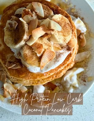 High Protein Low Carb Coconut Pancakes