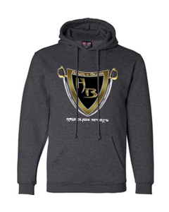 Men&#39;s Gray Hoodie/Black-Gold HB