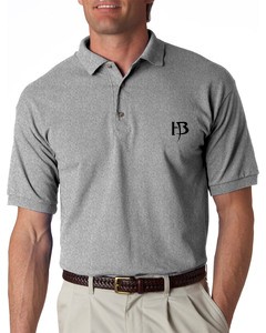 Men&#39;s Gray Polo/BlacK-HB