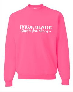Women&#39;s Pink Sweatshirt/Text-White