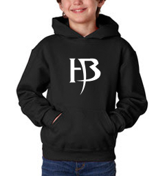 Boys Black Hoodie/HB