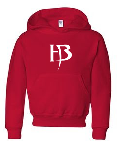 Boys Red Hoodie/HB-White