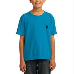Boys Blue T-Shirt/HB-Black(Small)