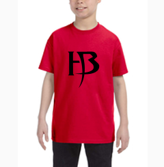 Boys Red T-Shirt/HB-Black