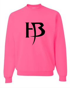 Girls Pink Sweatshirt/HB-Black