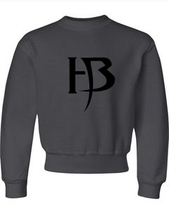 Girls Grey Sweatshirt/HB-Black