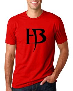 Men&#39;s Red T-Shirt/HB-Black