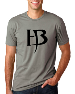 Men&#39;s Grey Tee/HB-Black/Large