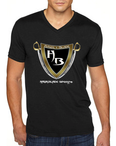 Men&#39;s Black Tee/V Neck - WBG