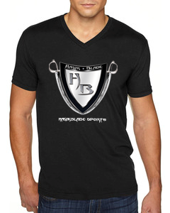 Men&#39;s Black Tee/V Neck - SB