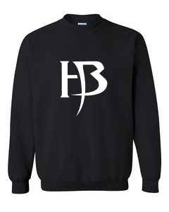 Women&#39;s Black Sweat shirt/HB-White