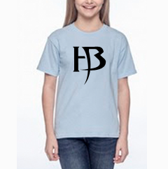 Girls Blue T-Shirt/HB-Black