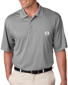 Men&#39;s Gray Polo/HB-White