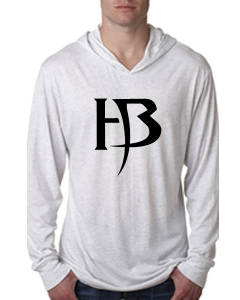 Men&#39;s White Hoodie/HB-Black