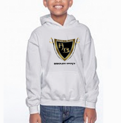 Boys White Hoodie/GB