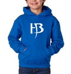 Boys Blue Hoodie/HB-White