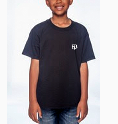 Boys Black T-Shirt/Small HB-White