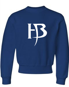 Blue Sweatshirt/HB-White