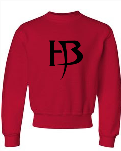 Boys Red SweatShirt/HB-Black