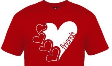 Friends Hearts Tee