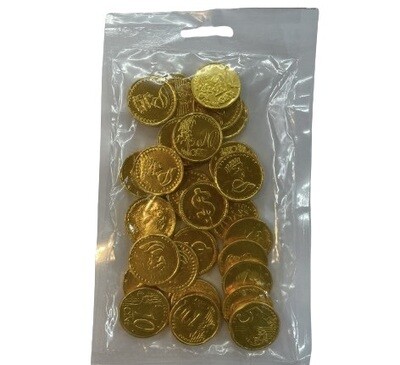 Gold Chocolate Coins - 30 pieces