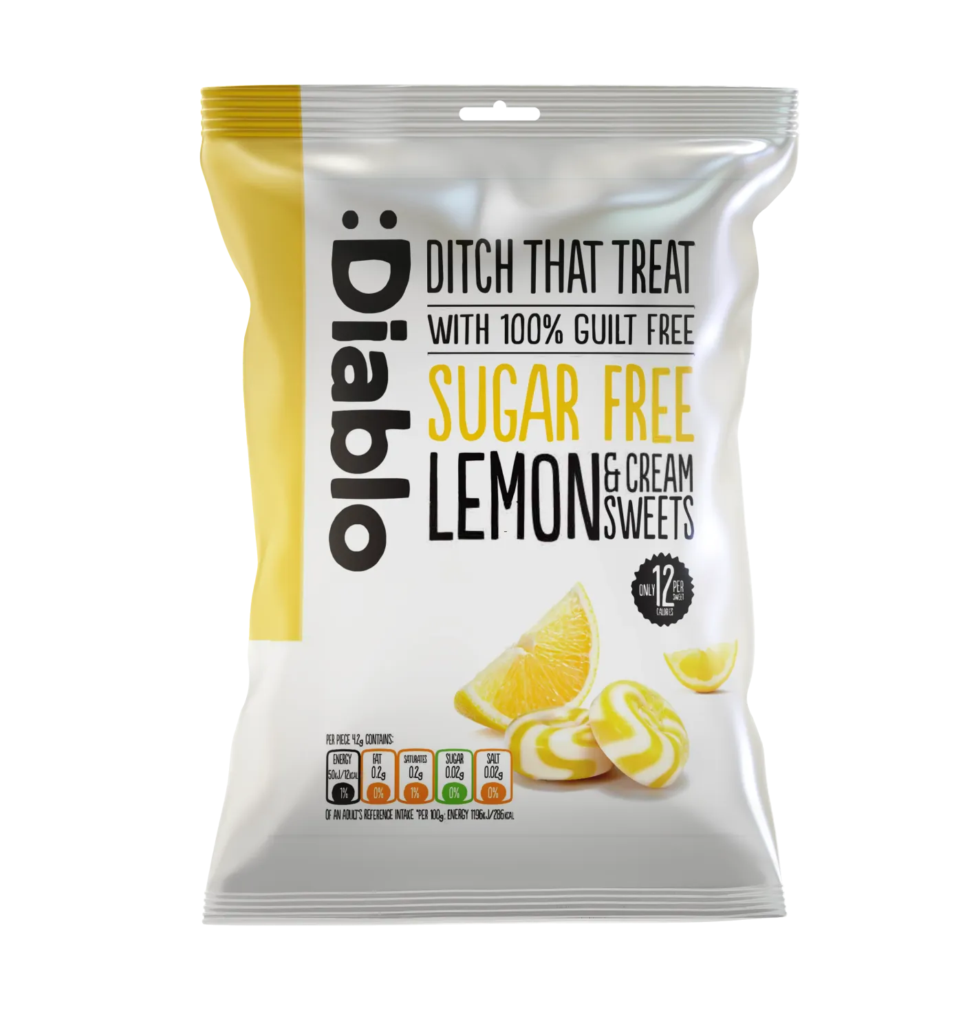Diablo Lemon &amp; Cream Sweets Sugar Free