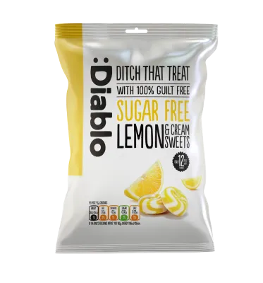 Diablo Lemon &amp; Cream Sweets Sugar Free