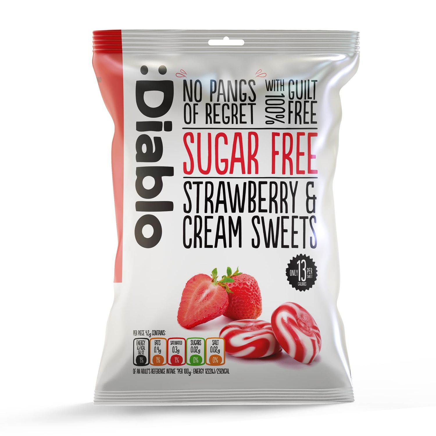 Diablo Strawberry &amp; Cream Sweets Sugar Free