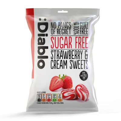 Diablo Strawberry &amp; Cream Sweets Sugar Free