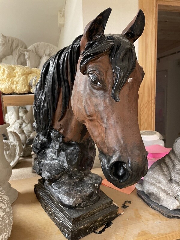 Horse made of  concrete
