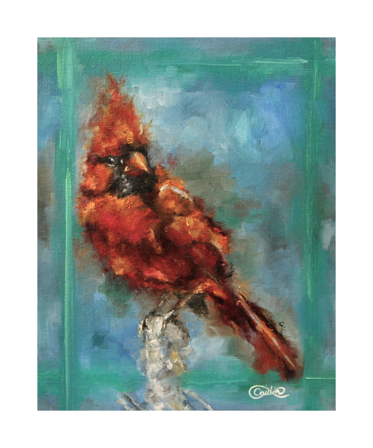 Cardinal Bird Limited Edition (Of 500) Giclée Print