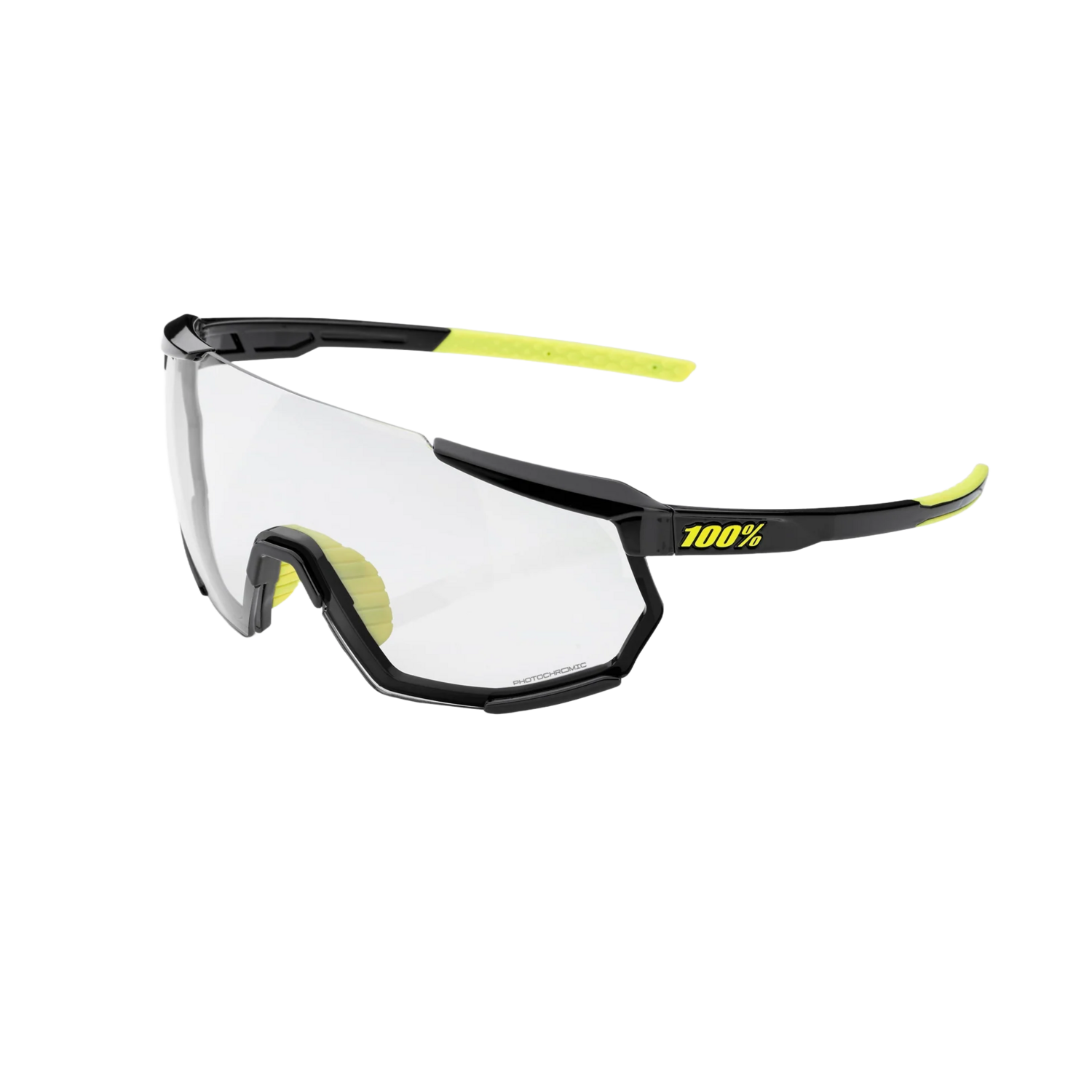 100% Racetrap 3.0 Sunglasses, Color: Gloss Black / Photochromatic Lens