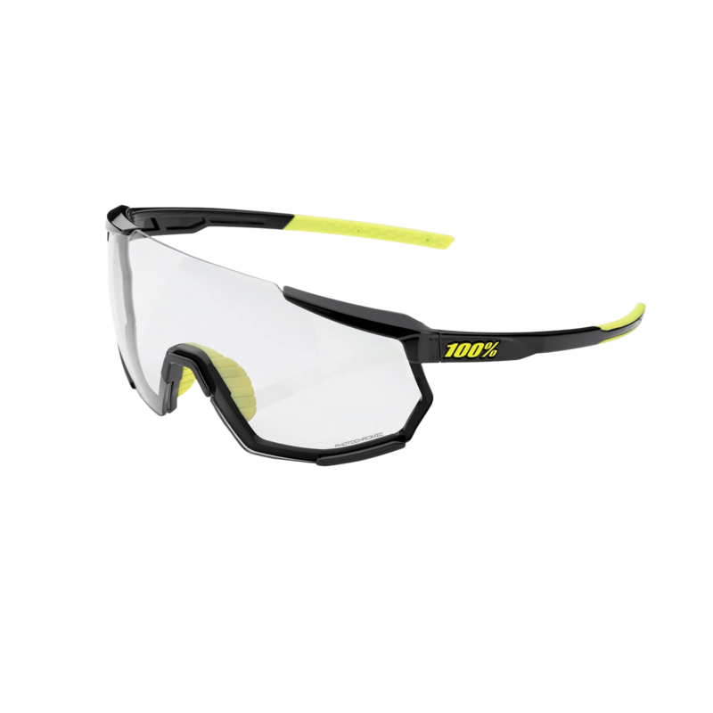 100% Racetrap 3.0 Sunglasses, Color: Gloss Black / Photochromatic Lens