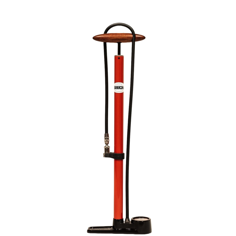 Silca Pista Floor Pump Red