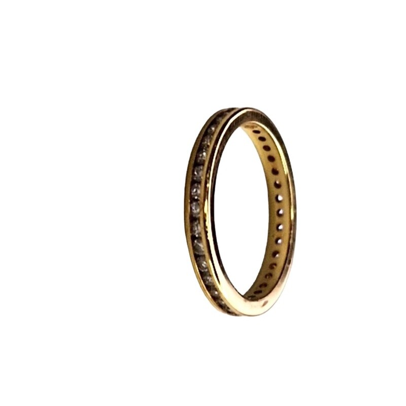 18ct Yellow gold diamond full eternity ring
