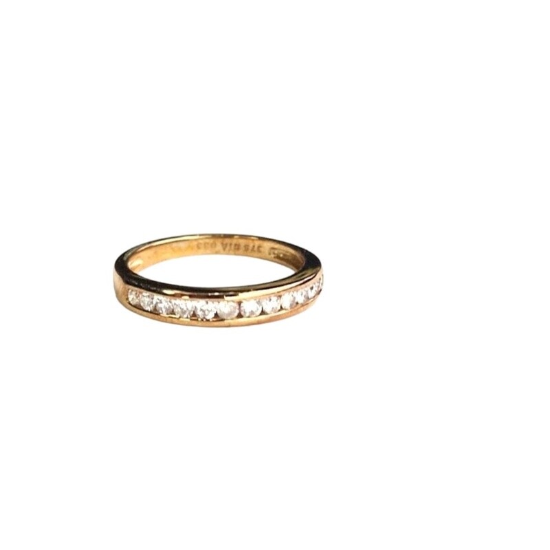 9ct Yellow Gold Half Eternity ring