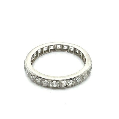 18ct White gold diamond full eternity ring