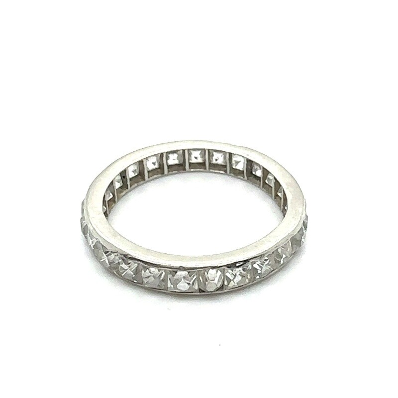 18ct White gold diamond full eternity ring