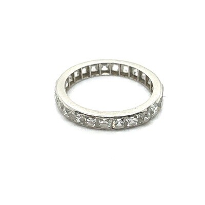 18ct White gold diamond full eternity ring