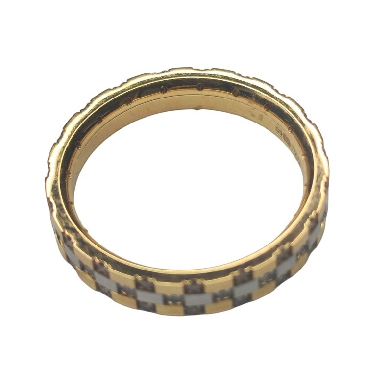 Tri-Colour Diamond Articulating Ring RC404