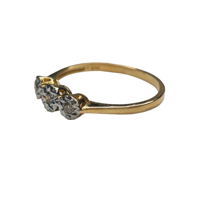 Trilogy Bi Metal Diamond Ring STE23